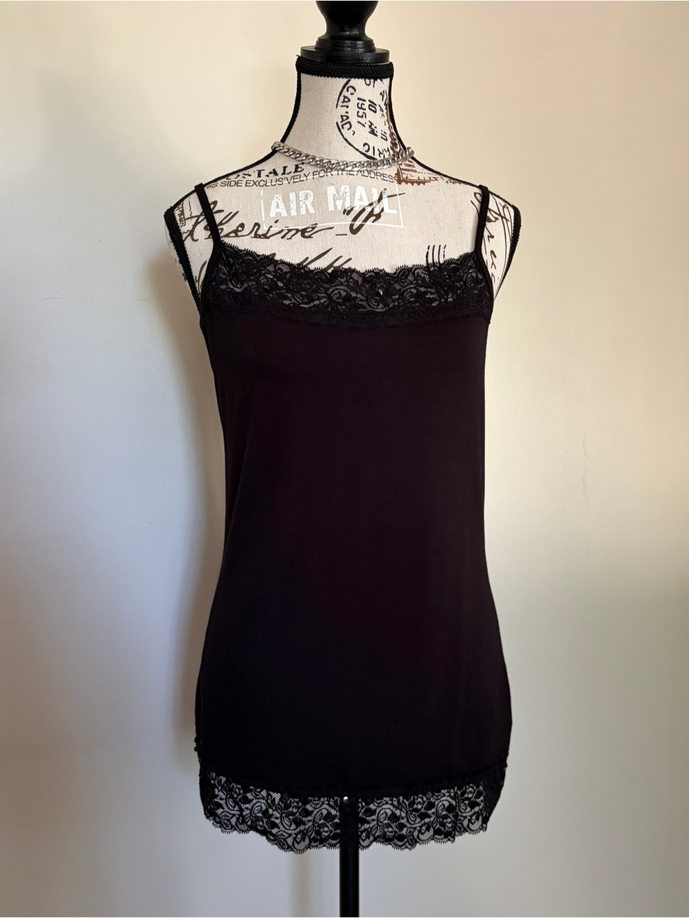 Y2K le chateau lace beaded layering camisole